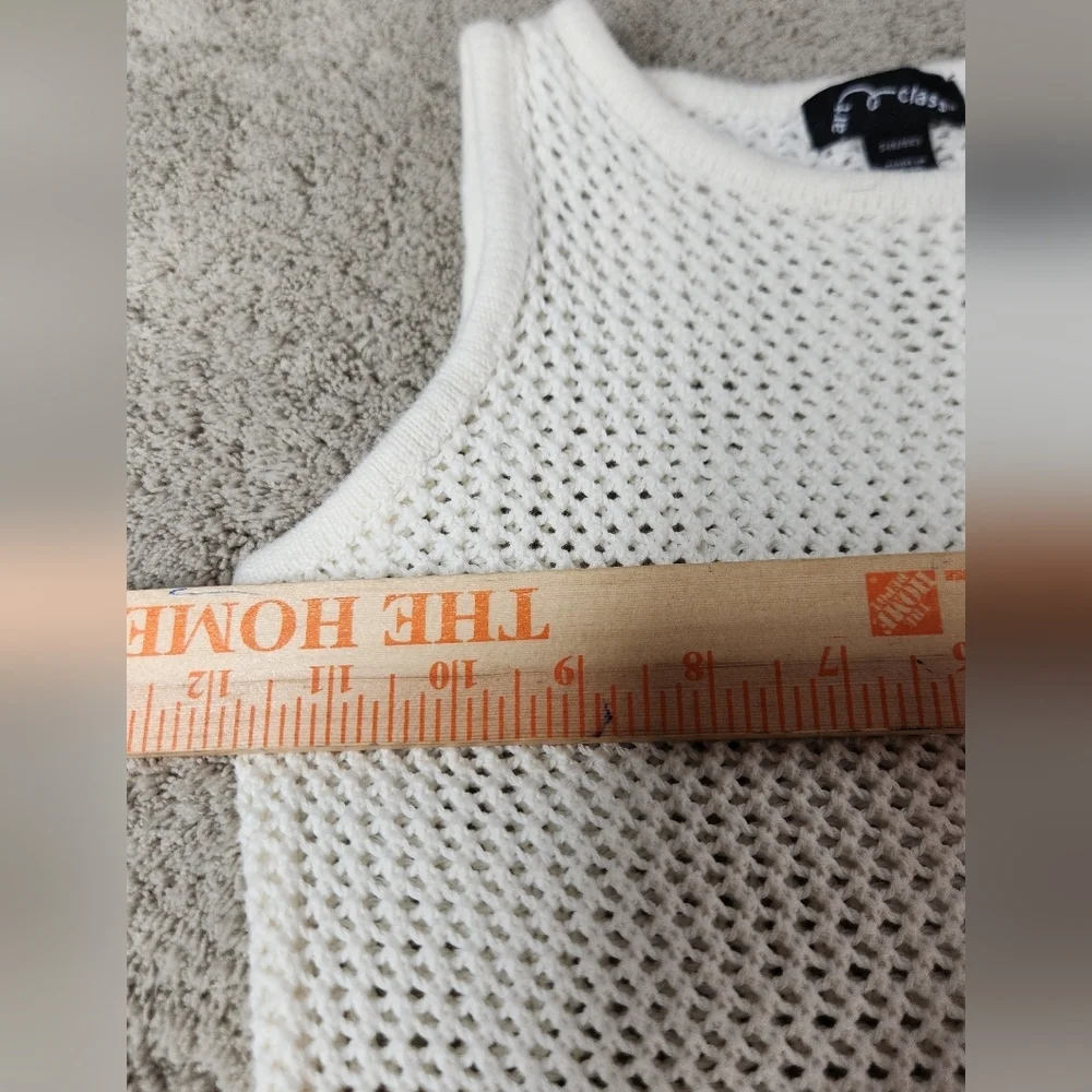 Girl's White Crocheted Tank Top - Art Class - S(6/6X)